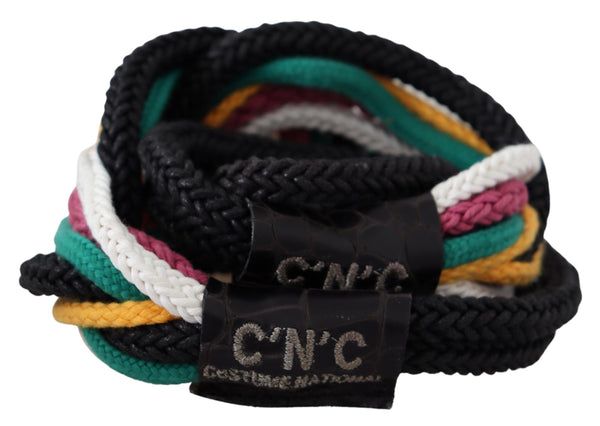 Ceinture de corde tortissante chic multicolore