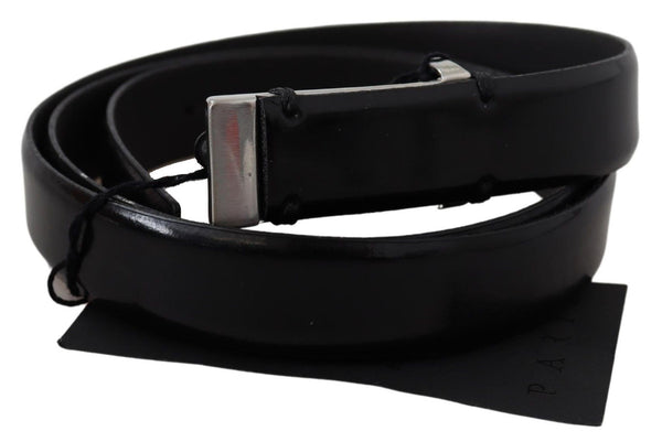 Ceinture de taille en cuir noir élégant