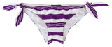 Chic Striped Bikini Bottom - Glamour au bord de la piscine sans effort