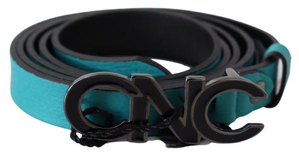 Ceinture de mode en cuir vert bleu bleu