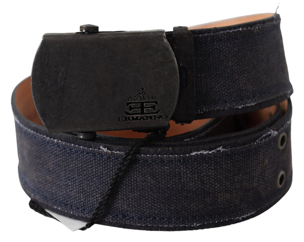 Ceinture de taille en cuir bleu chic