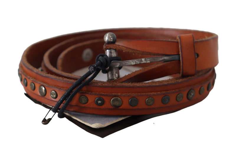 Ceinture de taille en cuir élégante en marron