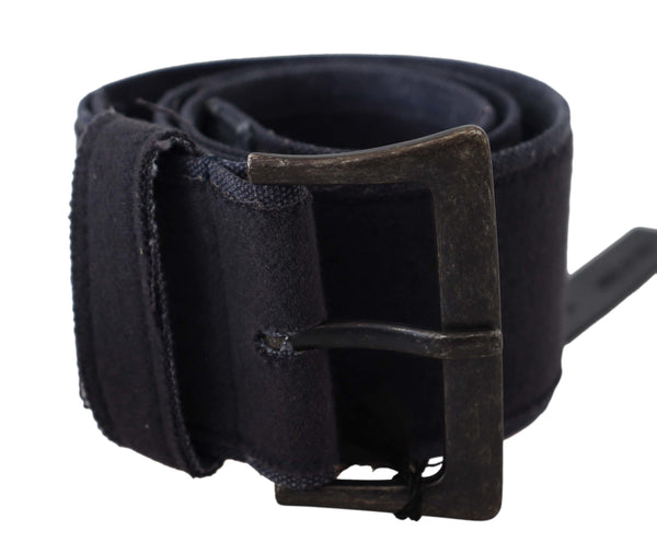 Ceinture classique en cuir noir élégant