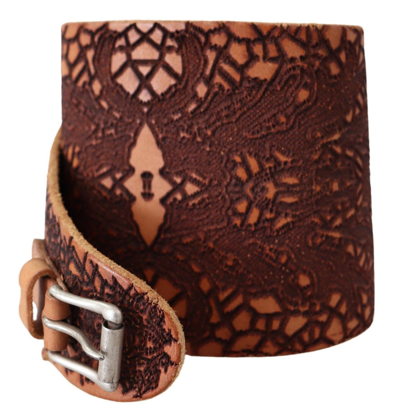 Ceinture de mode en cuir marron élégant