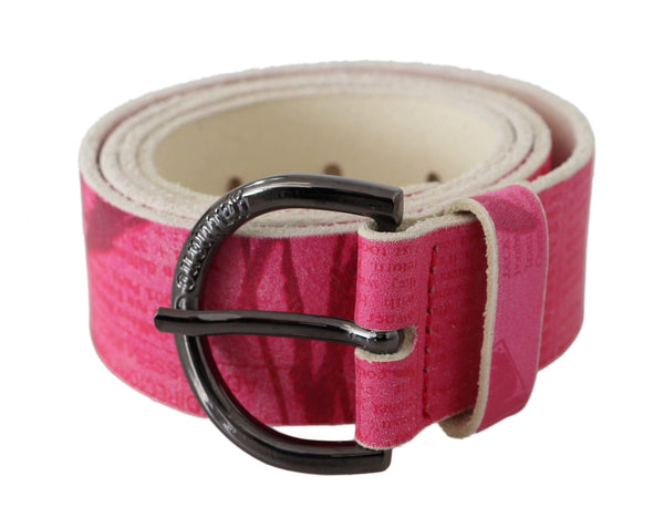 Ceinture de mode en cuir rose élégant