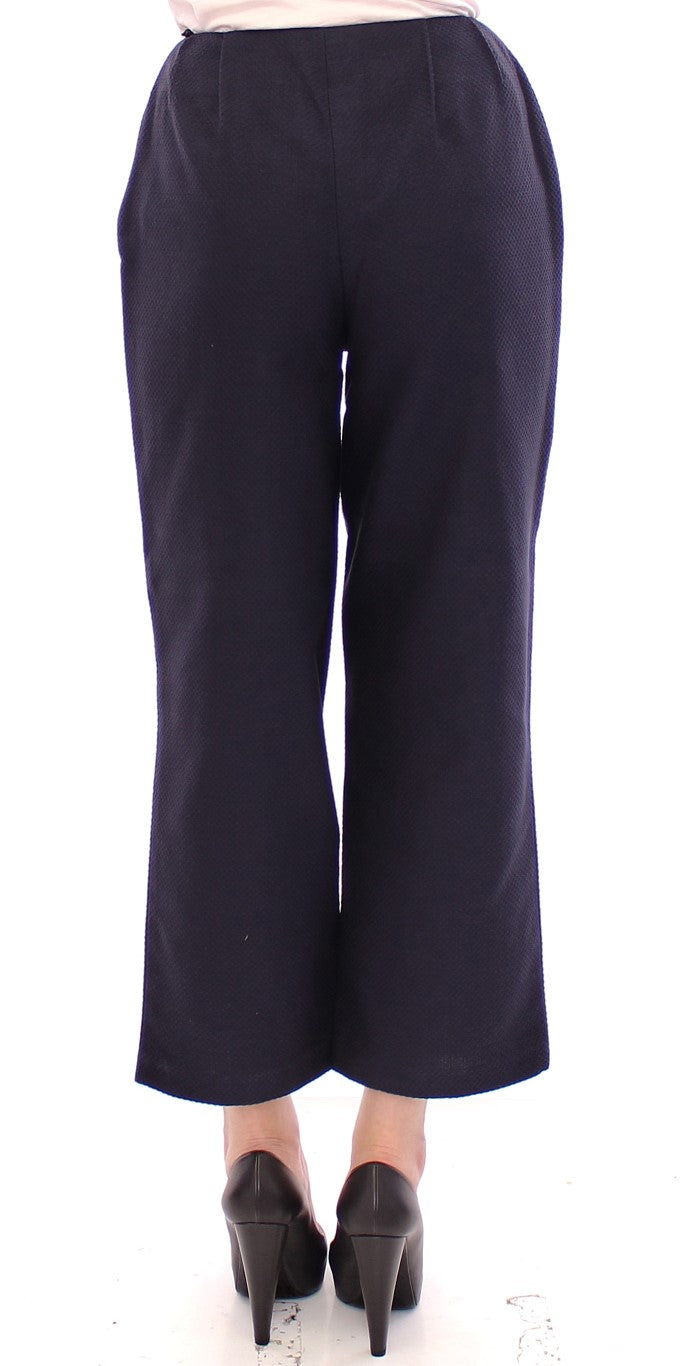 Pantalon bleu cuit chic - artisanat exquis