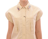 Elegant Beige Bluse Tanktop