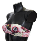 Multicolor Floral Bikini Top - Elegant Summer Wear