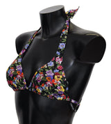 Haut de bikini imprimé floral chic