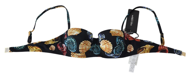 Haut de bikini à imprimé de section mer chic