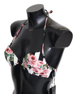 Top bikini chic rose con stampa rosa per eleganti giorni in spiaggia