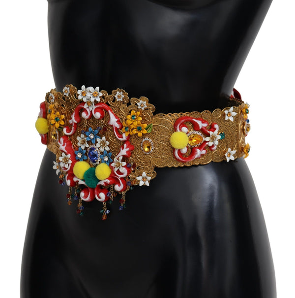 Χρυσός τόνος Floral Crystal Belis Belt