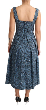 Robe de coeur bleu A-Line Elegant Sans mannequin