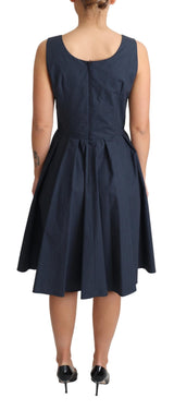 Elegantes, gepflegtes blaues A-Line-Kleid