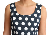 Polka gepunktete A-Line-ärmelloses Kleid