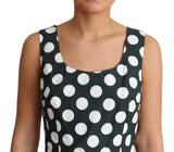 Chic Polka Dot A-Line Αμάνικο Φόρεμα