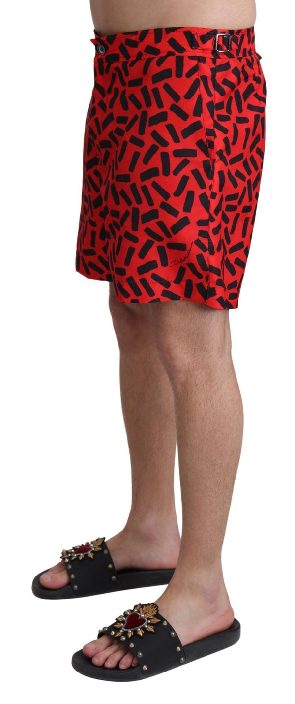 Chic Red Swim Trunks Μπόξερ σορτς