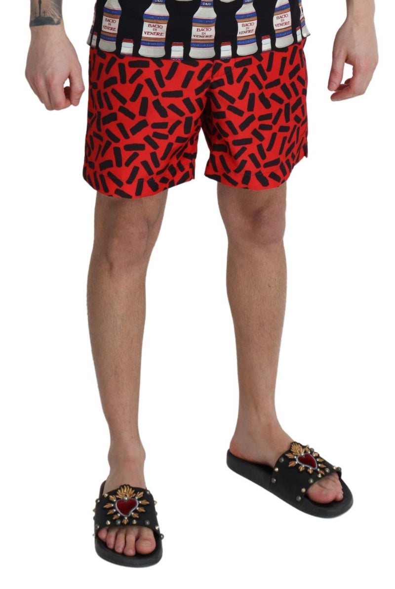 Chic Red Swim Trunks Μπόξερ σορτς