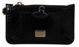 Elegantes Python -Muster Leder Armband Brieftasche