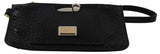 Elegantes Python -Muster Leder Armband Brieftasche