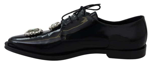 Chaussures de robe derby embellies en cristal