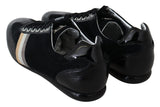 Eleganti sneaker sportive in pelle nera