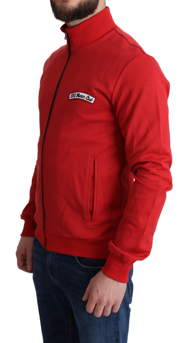 Maglione di cardigan con cerniera per tartaruga rossa chic