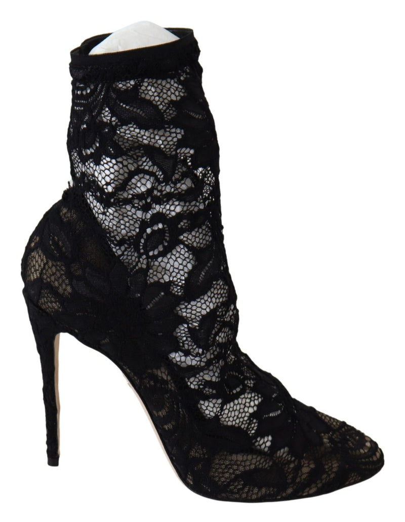 Schwarze Spitze Taormina Pumps Elegance entfesselt