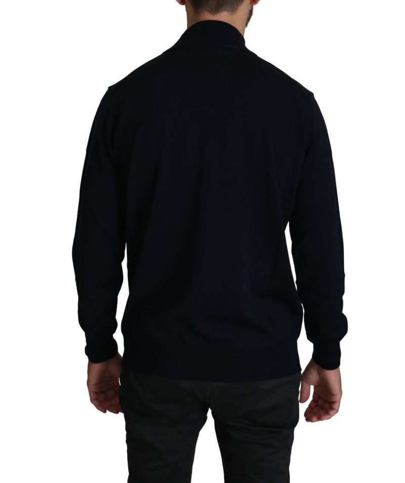 Élélégant pull de pull bleu foncé