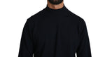 Eleganter dunkelblauer Pullover -Pullover