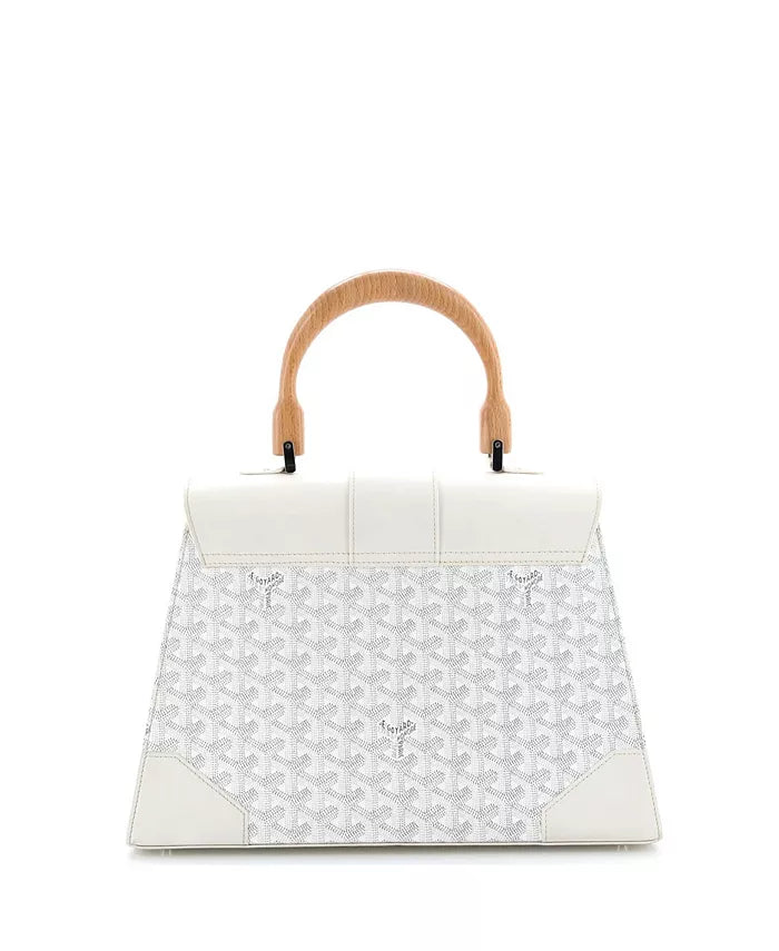 MM Saigon Top Handle Bag Coated Canvas with Leather