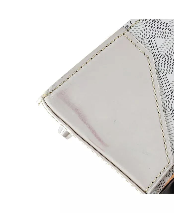 MM Saigon Top Handle Bag Coated Canvas with Leather