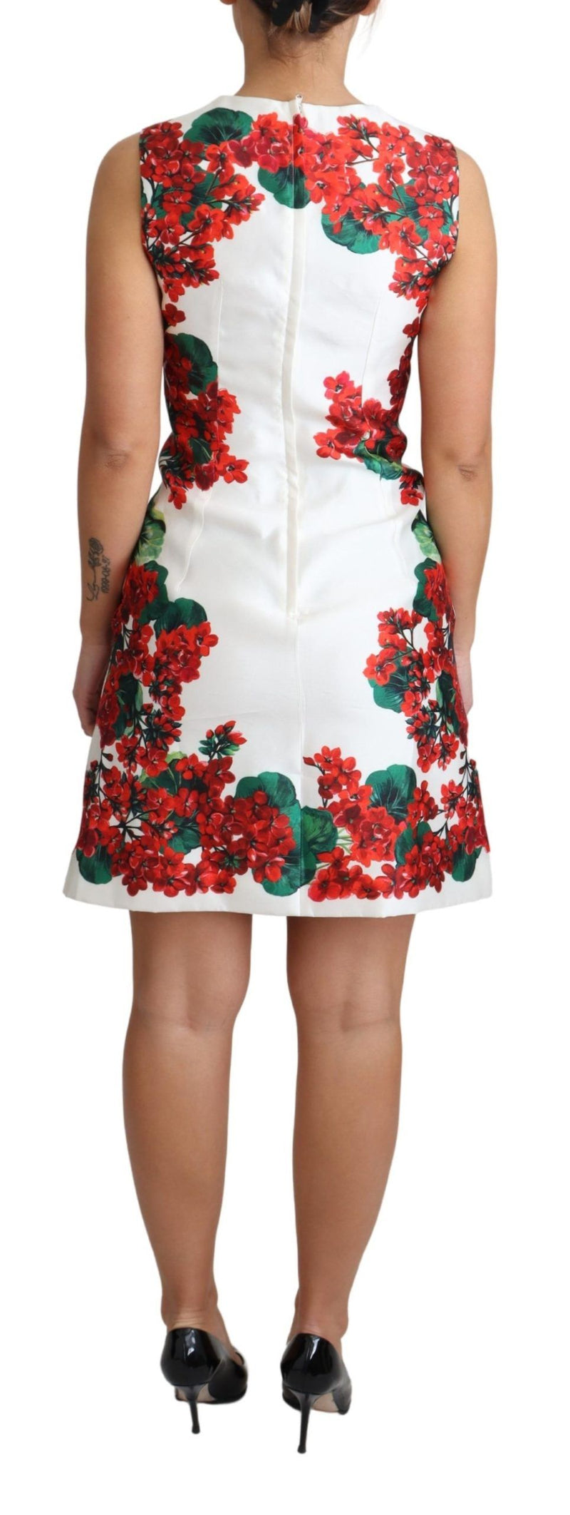 Κομψό Portofino Motif Silk Mini Dress