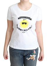 Sunny Milano Print Baumwoll -T -Shirt