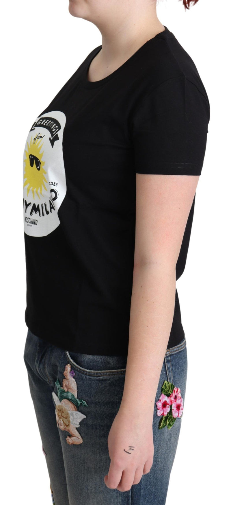 Chic Moschino Cotton Tee με εκτύπωση Milano