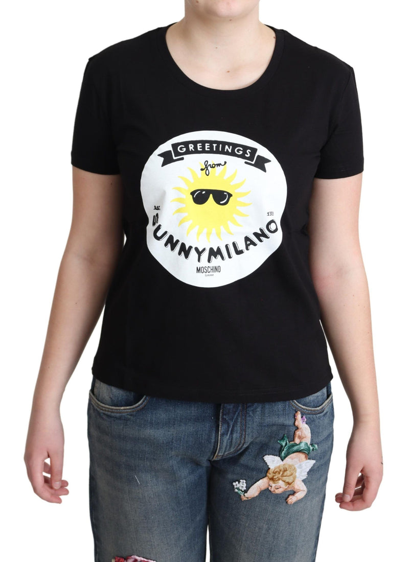 Chic Moschino Cotton T -tee con stampa milano