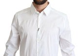 Elegante camicia da abbigliamento in cotone bianco