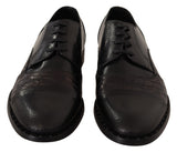 Elegante Derby Black Derby Oxford Wingtips