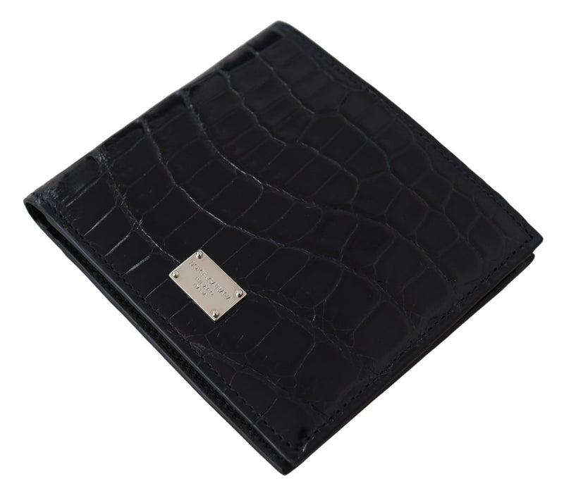 Portefeuille de bifold en cuir exotique élégant