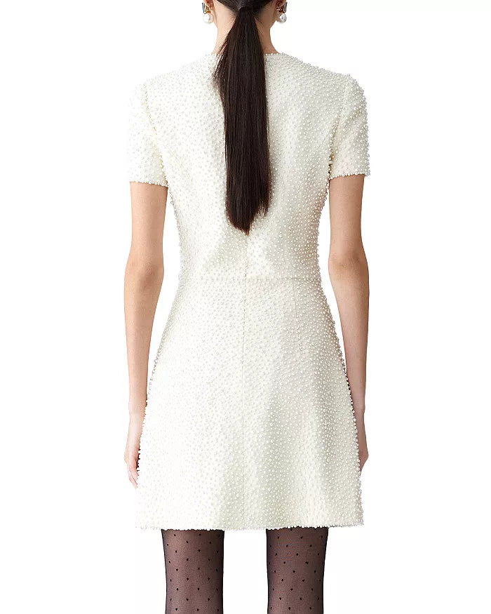 Embellished Short Sleeve Dress