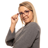 Elegante Katzenauge lila Brille für Frauen