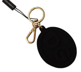 Accessoire de porte-clés noir et or élégant