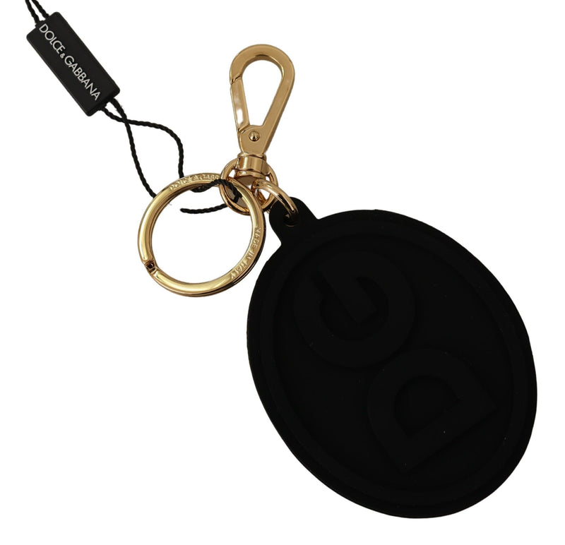 Accessoire de porte-clés noir et or élégant