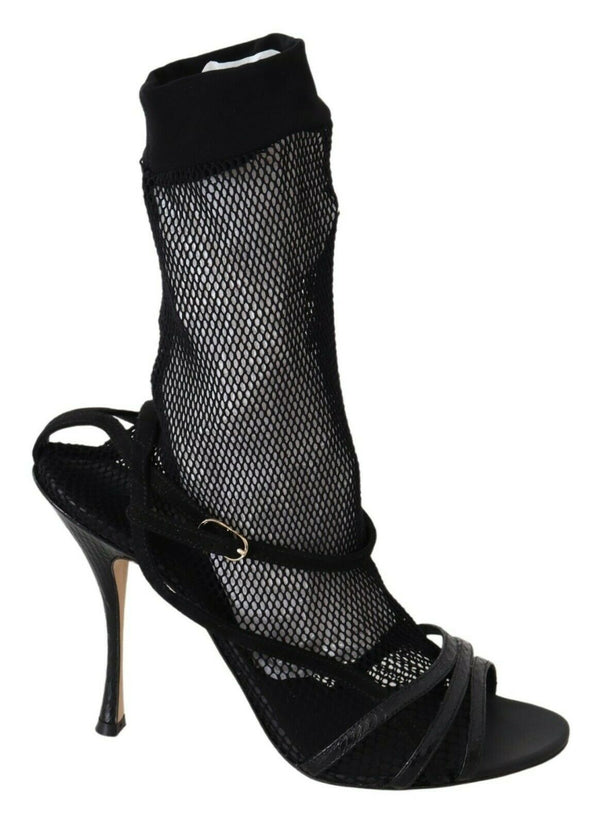 Sandalias de Mesh de Mesh Black Chic Black