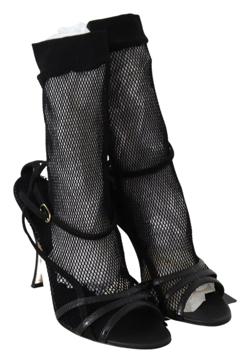 Sandalias de Mesh de Mesh Black Chic Black