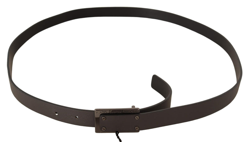 Ceinture en cuir élégante avec boucle en métal