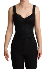 Elegante vestido de corsé de cuerda de encaje negro