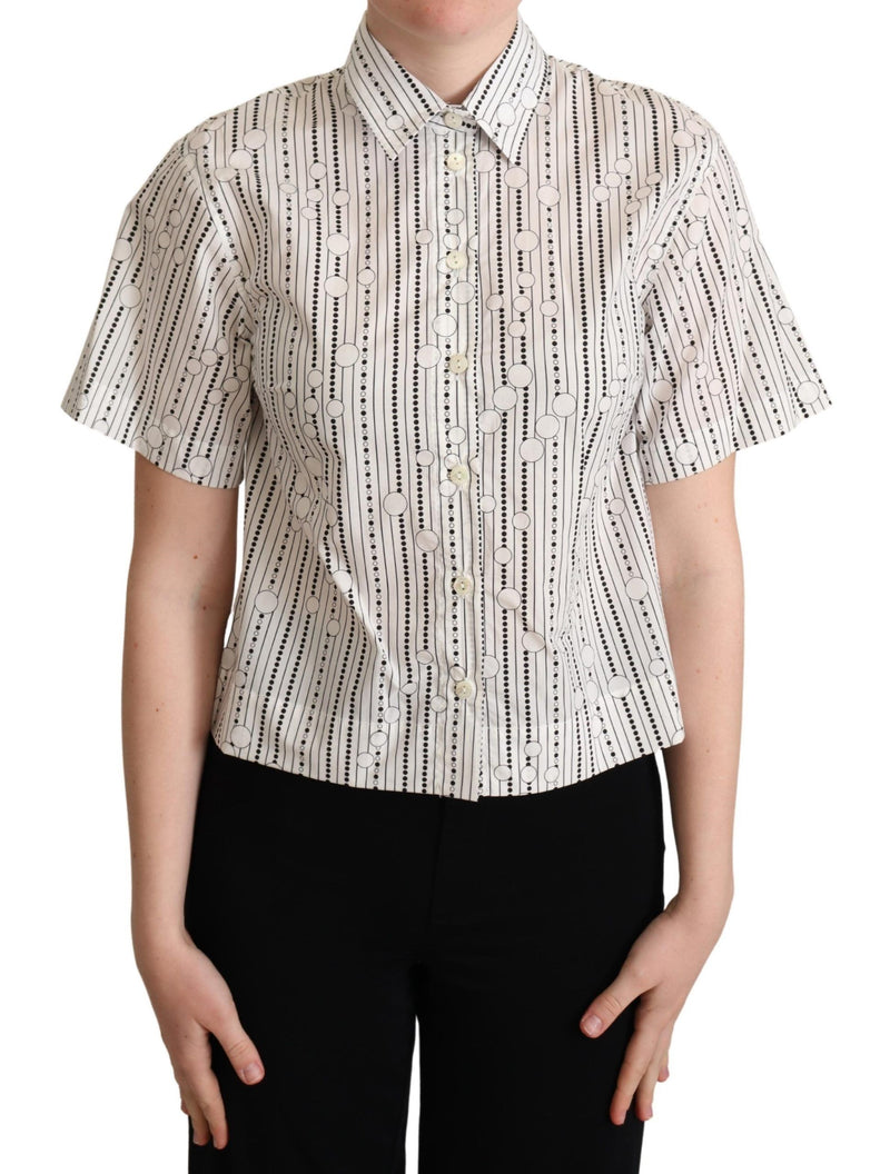 Elegancia geométrica Top de polo con collar