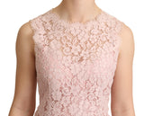 Elegante rosa Spitze ärmellose Bluse