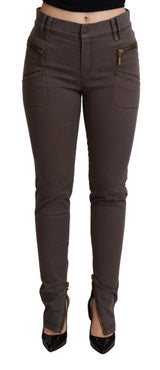 Jean skinny slim marron chic